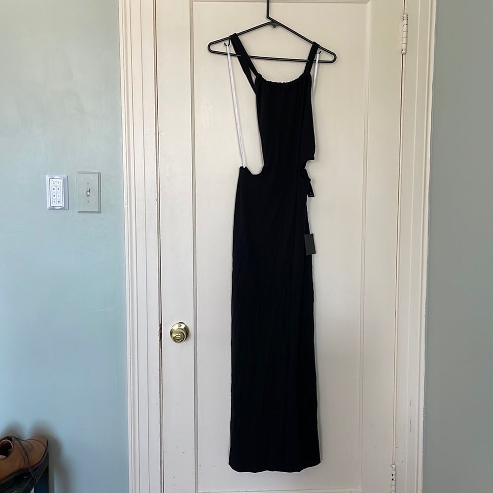 NWT Black Lulus Backless Dress, Size M